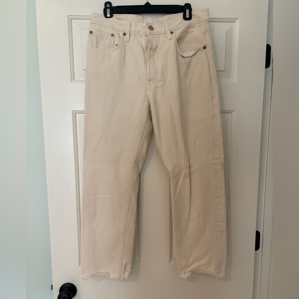 Women’s boyfriend style Cream Jeans